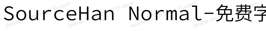 SourceHan Normal字体转换